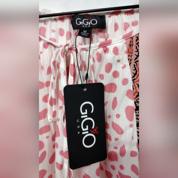 NWT Gigio by Umgee Animal Print Floral Tunic Women's M Multicolor Artsy Retro - Picture 10 of 12